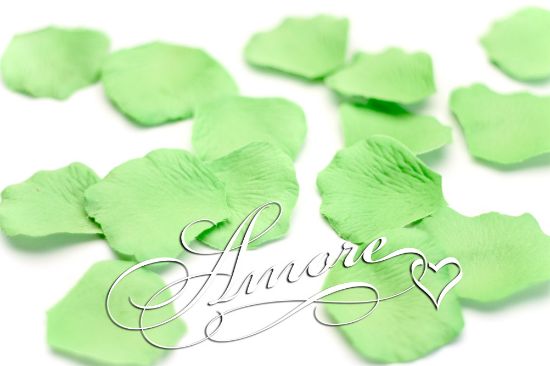Picture of Silk Rose Petals Key Lime Green