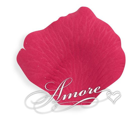 Picture of Silk Rose Petals Deep Pink-Guava