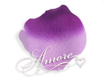 Picture of Silk Rose Petals Grape-Purple and Lavender