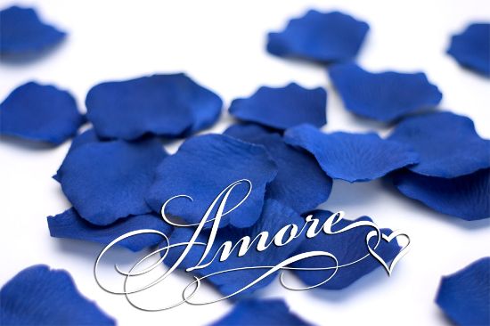 Picture of Silk Rose Petals Royal Blue