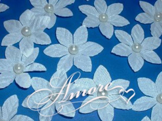 Picture of Silk Rose Petals Stephanotis White Wedding Petals